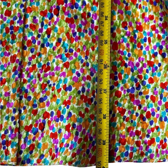 Oscar de la Renta Multicolor Button-Up Midi Dress - Picture 2 of 16